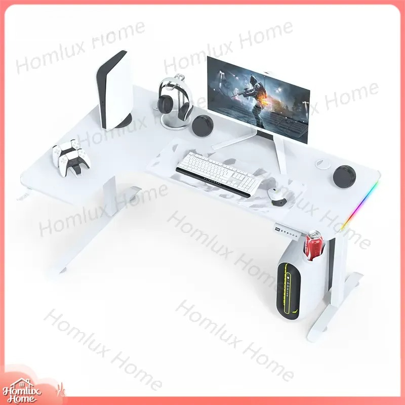 Desk Setup L Shaped - Игровой стол с регулировкой высоты, длинная
