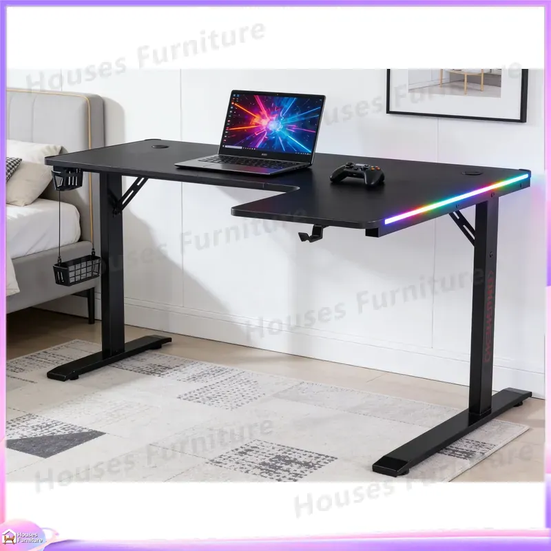 Desk Setup L Shaped - Большой игровой стол 160 см с