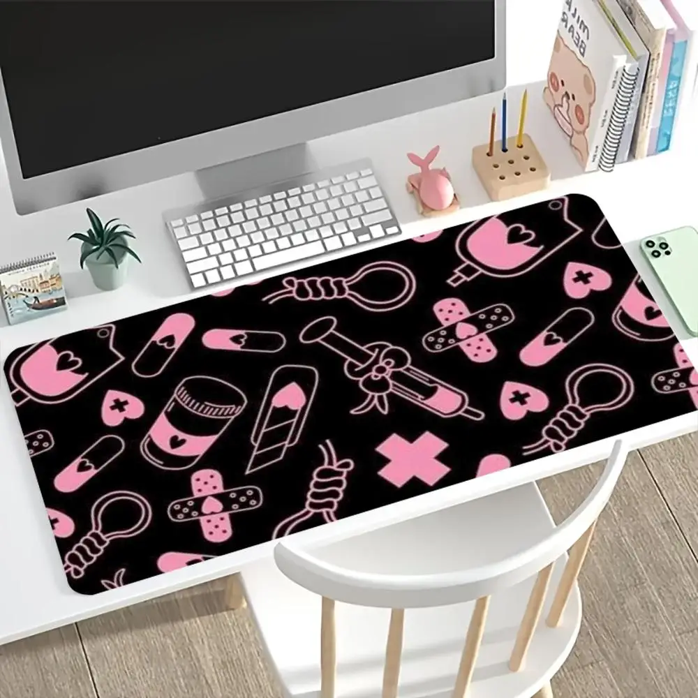 Милый розовый коврик для мыши  – обзор и цена Desk Setup Pc And Laptop