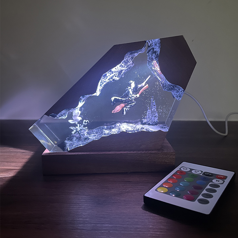Настольный ночник из дерева и  – обзор и цена Desk Setup Lamp