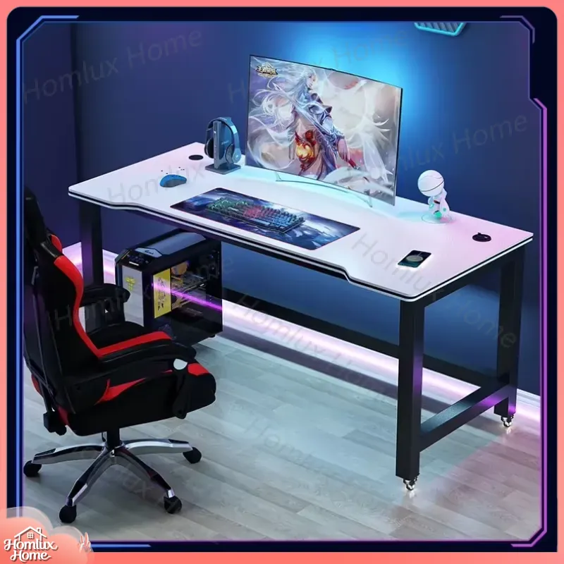 Игровой стол с текстурой карбо – обзор и цена Desk Setup L Shaped